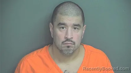 Mugshot of Christopher Ramon Saldana booked in Boone County, Indiana on August 23, 2026