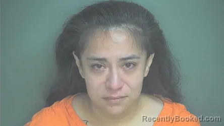Mugshot of Rosa M Morgado Arellano booked in Boone County, Indiana on August 24, 2026