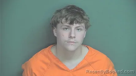 Mugshot of Logan A Bolender booked in Boone County, Indiana on August 24, 2026