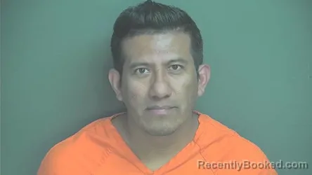 Mugshot of Rodolfo Molina Castro booked in Boone County, Indiana on September 3, 2026