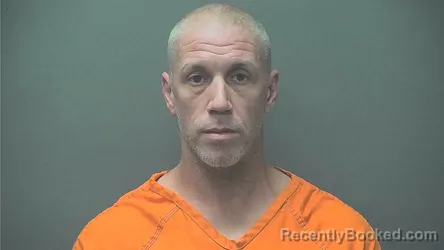 Mugshot of Dennis Joseph Wilhoite booked in Boone County, Indiana on October 22, 2026