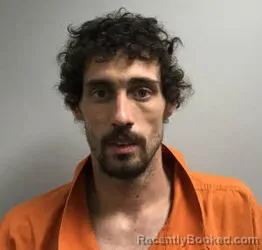 Mugshot of Justin Colby Rhodarmer booked in Haywood County, North Carolina on April 9, 2026