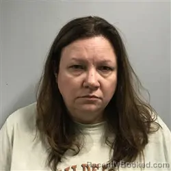 Mugshot of Sabrina Louise Green-Rusk booked in Haywood County, North Carolina on March 23, 2026