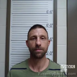 Mugshot of Andrew Wilborn booked in Brown County, Indiana on March 27, 2026