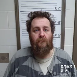 Mugshot of Roy Roger Mace booked in Brown County, Indiana on March 30, 2026