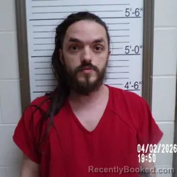 Mugshot of James Britten Mccluskey booked in Brown County, Indiana on April 2, 2026