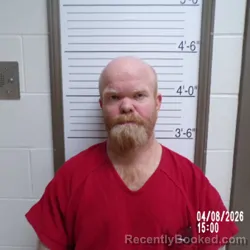 Mugshot of Darrell Wesley Crow booked in Brown County, Indiana on April 8, 2026