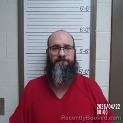 Mugshot of Matthew Sean Capps booked in Brown County, Indiana on April 22, 2026