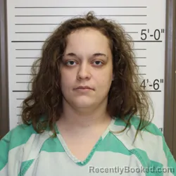 Mugshot of Kaitlyn Rose Alexander booked in Brown County, Indiana on July 7, 2026
