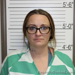 Mugshot of Tiffany Marie Bell booked in Brown County, Indiana on July 7, 2026