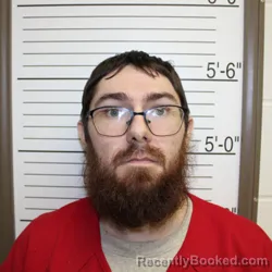 Mugshot of Tyler Steven Matthew Roberts booked in Brown County, Indiana on July 10, 2026