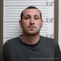 Mugshot of Dustin Hunter Weaver booked in Brown County, Indiana on August 2, 2026