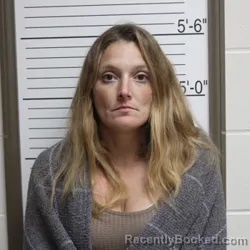 Mugshot of Rachel Lynn Hiatt booked in Brown County, Indiana on August 4, 2026
