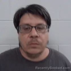 Mugshot of Adam Bridge booked in Carroll County, Indiana on April 18, 2026