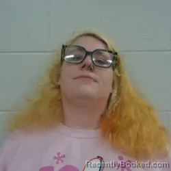 Mugshot of Maggie Sturdivant booked in Carroll County, Indiana on April 24, 2026