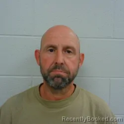 Mugshot of Larry Alan Cruce booked in Carroll County, Indiana on May 14, 2026