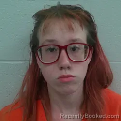 Mugshot of Destiny Marie Cadwalleder booked in Carroll County, Indiana on July 8, 2026