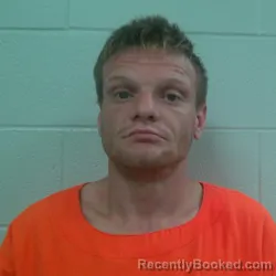 Mugshot of Aaron Thompson booked in Carroll County, Indiana on July 8, 2026