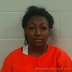 Mugshot of Aaliyah Carter booked in Carroll County, Indiana on October 14, 2026