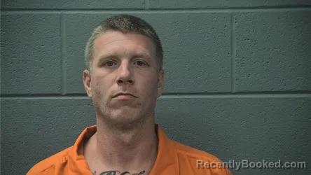 Mugshot of David Anthony Kinder booked in Cass County, Indiana on July 27, 2026