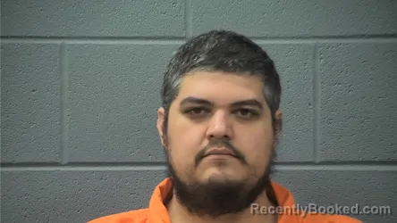 Mugshot of Jacob Manuel Torres booked in Cass County, Indiana on August 13, 2026
