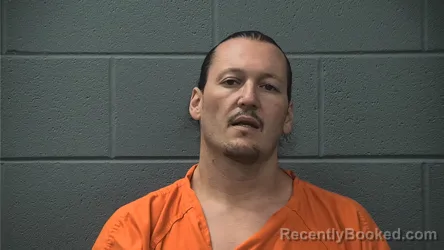 Mugshot of Chad Anthony Shackelford booked in Cass County, Indiana on August 14, 2026