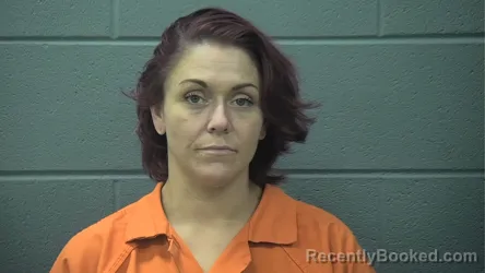 Mugshot of Ashley Nicole Kirby booked in Cass County, Indiana on August 29, 2026