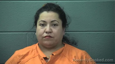Mugshot of Gabriela Romero-Sanchez booked in Cass County, Indiana on September 19, 2026