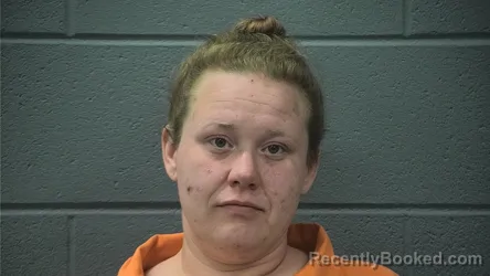 Mugshot of Jessica Faye Daniels booked in Cass County, Indiana on October 3, 2026
