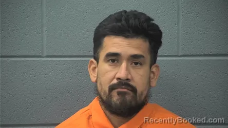 Mugshot of Jose Moises Solares-Cetino booked in Cass County, Indiana on October 15, 2026