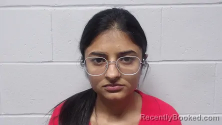 Mugshot of Kaur, Komalpreet booked in Clay County, Indiana on October 22, 2026