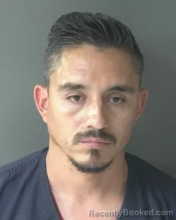 Mugshot of Adrian Flores Barrera booked in Clinton County, Indiana on October 15, 2026