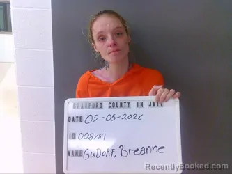 Mugshot of BREANNE GUDORF booked in Crawford County, Indiana on May 5, 2026
