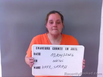 Mugshot of SARAH HARR