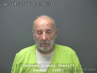 Mugshot of JASON LEE BECKETT booked in Daviess County, Indiana on July 13, 2026
