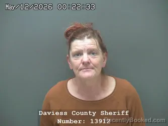 Mugshot of BETHANY JEAN BEASLEY booked in Daviess County, Indiana on May 11, 2026