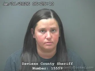 Booking photo from Daviess County, Indiana