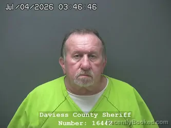Mugshot of TIMOTHY JOSEPH FURMAN booked in Daviess County, Indiana on July 3, 2026
