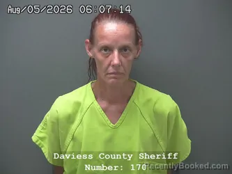 Mugshot of JENNIFER ROSE DRAKE booked in Daviess County, Indiana on August 4, 2026