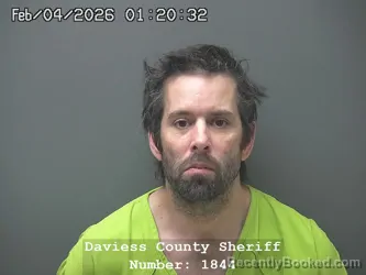 Booking photo from Daviess County, Indiana