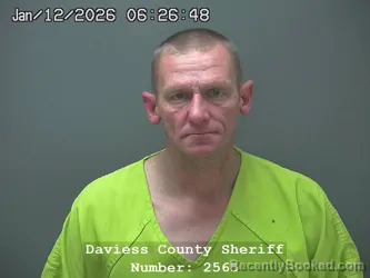 Booking photo from Daviess County, Indiana