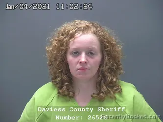 Mugshot of ARYANNA LYNN SHANDS booked in Daviess County, Indiana on May 28, 2026