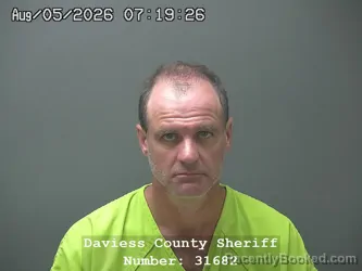 Mugshot of ROBERT LANCE OSGATHARP booked in Daviess County, Indiana on August 4, 2026