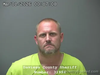 Mugshot of JACOB BOONE CATT booked in Daviess County, Indiana on April 30, 2026