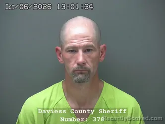 Mugshot of Taylor Joseph Waller booked in Daviess County, Indiana on October 5, 2026