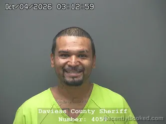 Mugshot of Guadalupe Fuentes Fuentes booked in Daviess County, Indiana on October 2, 2026