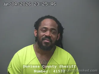 Mugshot of RICHARD HARRISON GERMAIN booked in Daviess County, Indiana on June 4, 2026