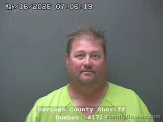 Mugshot of MALCOLM EDWARD DUBBS booked in Daviess County, Indiana on May 15, 2026
