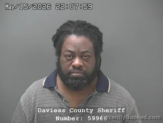 Mugshot of ANTOINE FEDNET booked in Daviess County, Indiana on May 15, 2026