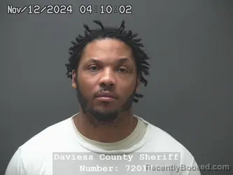 Mugshot of Rodney Leon Robinson booked in Daviess County, Indiana on September 8, 2026